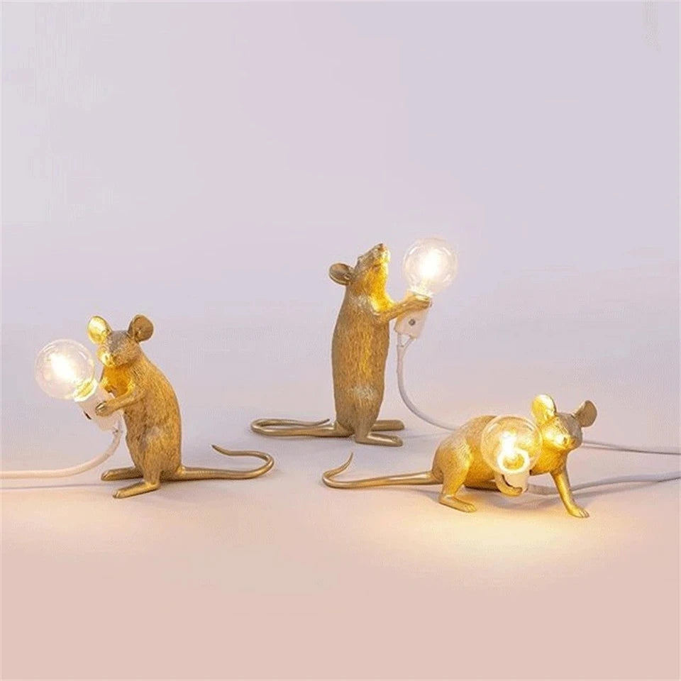 Black/Gold/White Mouse Ambient Lamp