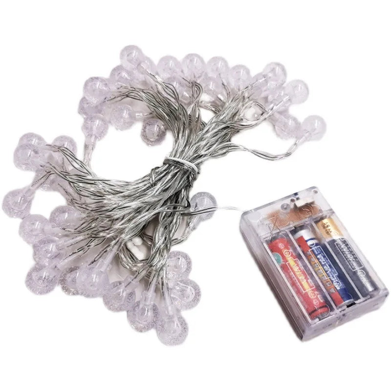 Star Crystal String Lights Battery decorative lighting detail