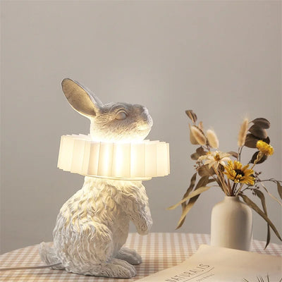 NOCTURNE HARE – Elizabethan Collar Rabbit Lamp