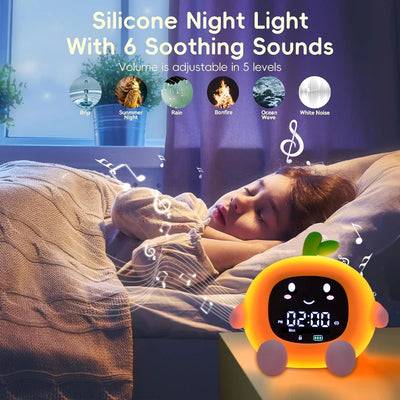 Alarm Clock Alarm Clock Lamp shown as soft ambient home lighting