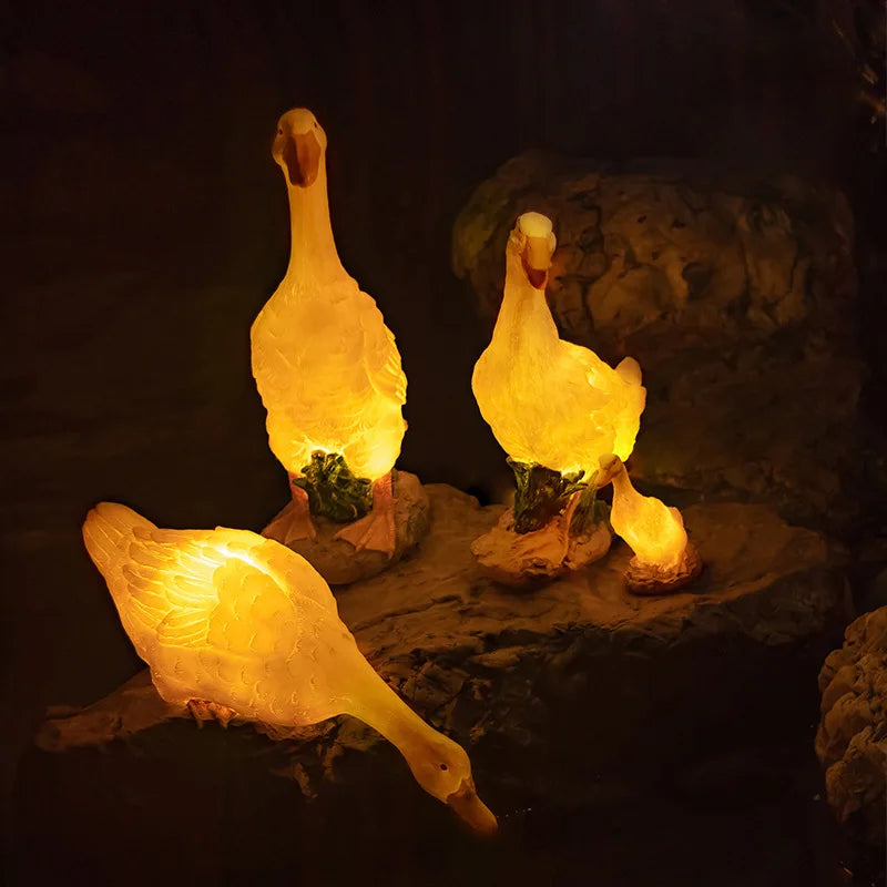 Duck Outdoor Garden Light Touch Control design detail view