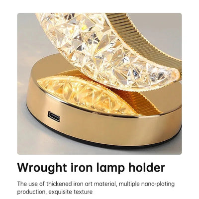 Rechargeable Glowing Crystal USB Nightlight