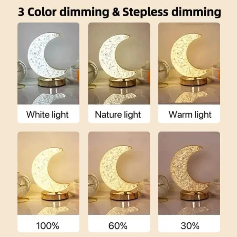 Rechargeable Moon & Star USB Nightlight