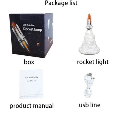 Rocket Launch Night Lamp