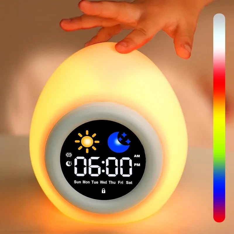 Puppy Sleep Training Alarm Clock for Kids – Night Light Toddler Wake-Up Light