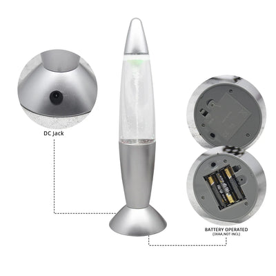 Tornado Vortex LED Lamp – Mesmerising Spinning Light Ornament with USB & Battery Power
