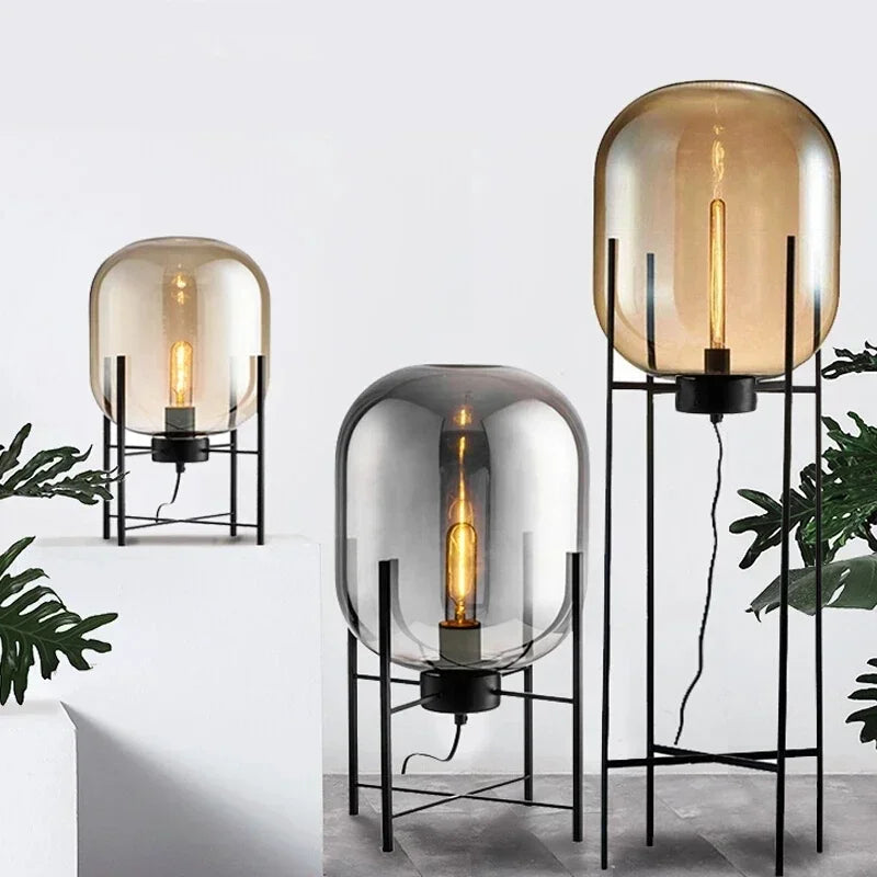 Villa Bubble Oda Floor Lamp close-up product view