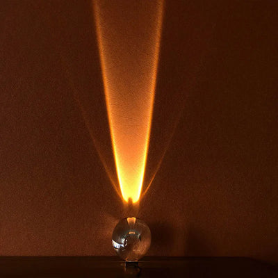 Egg Crystal Projector Night Light USB design detail view