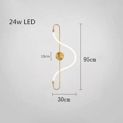 Chandelier Dimmable Long Wall Light lifestyle product view