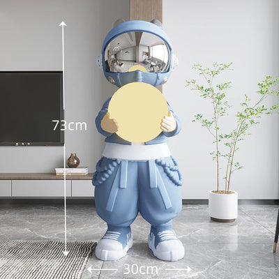 Spaceman Astronaut Figurines – Modern Home Décor Sculpture Set for Living Room & Shelf