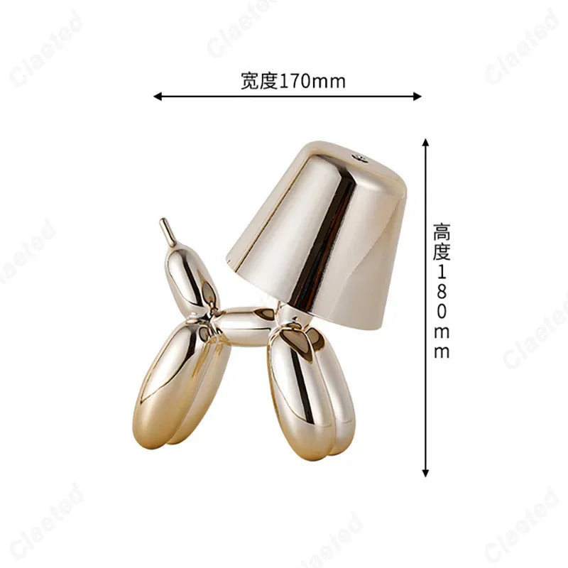 Sculptural LED Ambient Desk Light – USB Rechargeable Decorative Bedside Lamp