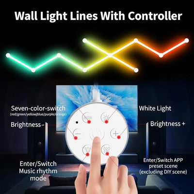 Mexllex Bars Pack Wall Light Dimmable USB alternate product view