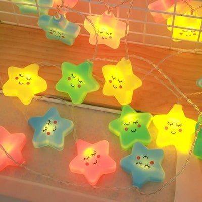 Star Garland LED String Lights – USB or Battery Powered Indoor & Outdoor Fairy Lights