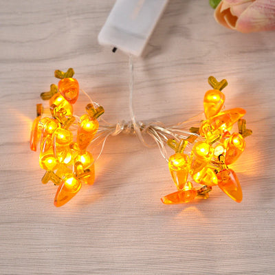 Easter Bunny, Egg & Carrot LED Fairy String Lights