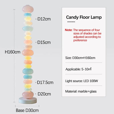 Candy Lamp – Playful Glass Floor & Table Lamp