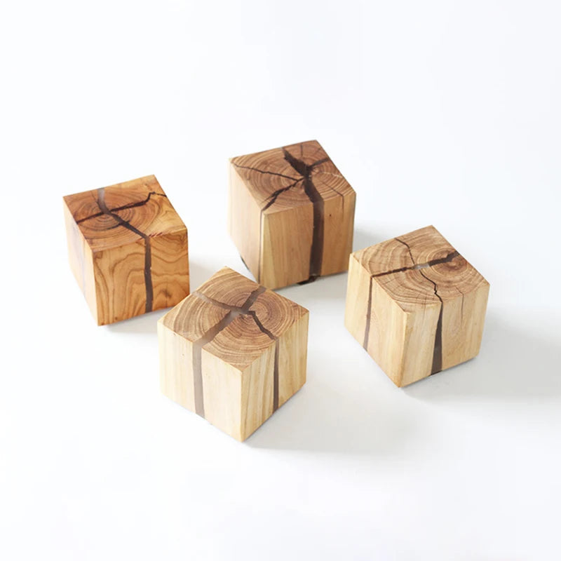 Cracked Solid Wood Nordic Design Nightlight