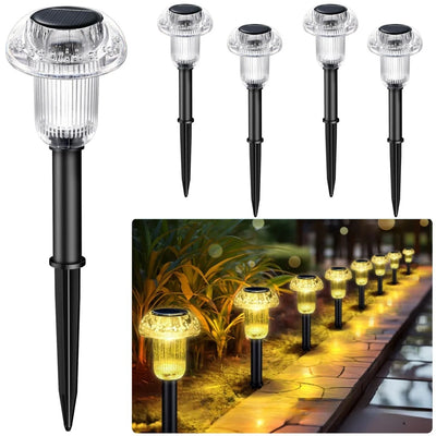 Solar-Powered LED Mushroom Garden Lights – Colorful Outdoor Illumination