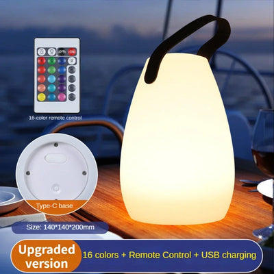 LUMINA GLOW – Portable Ambient Night Lamp with RGB Dimming
