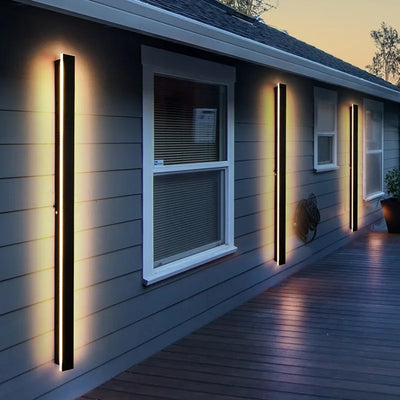 Sleek Waterproof White LED Wall Light