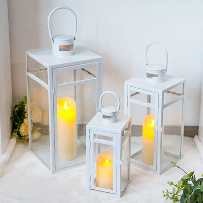 Lantern Candle Decorative Lantern shown as soft ambient home lighting