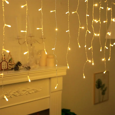 Window Curtain Fairy String Lights Touch Control Dimmable design detail view