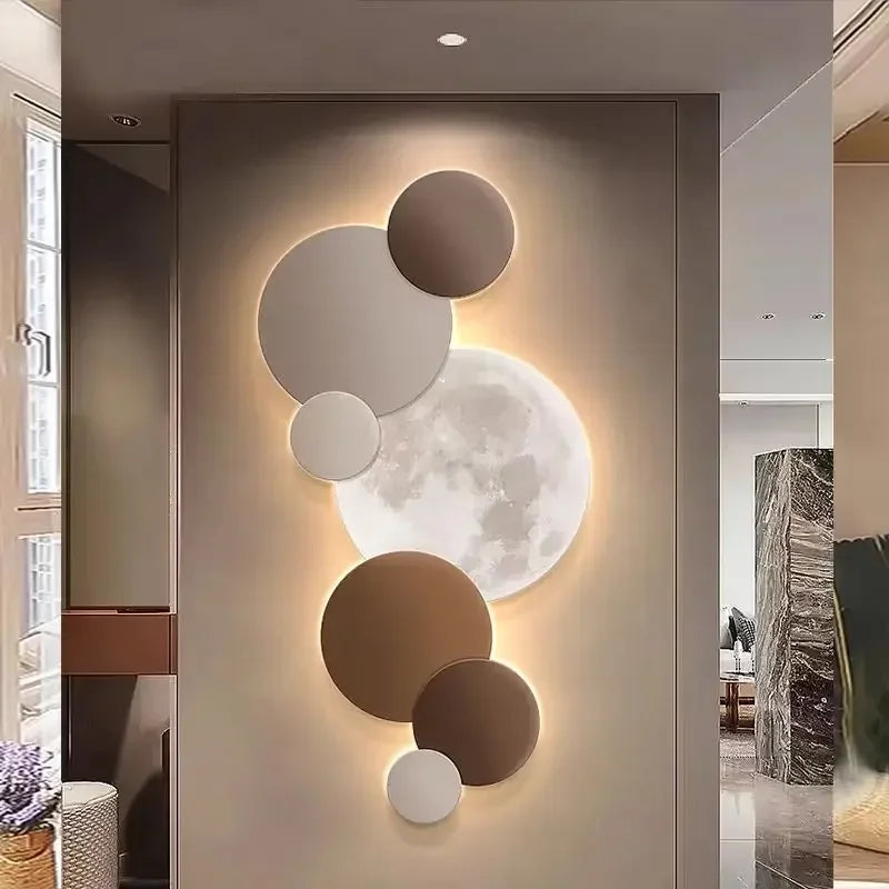 Crystal Cube Moon moon wall light for wall accent lighting