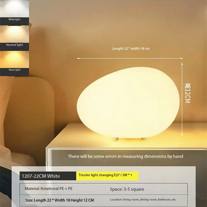 Cobblestone Night Light Modern Minimalist Atmosphere Table Top Decorative Lamp Romantic Desk Bedside Table Lamp