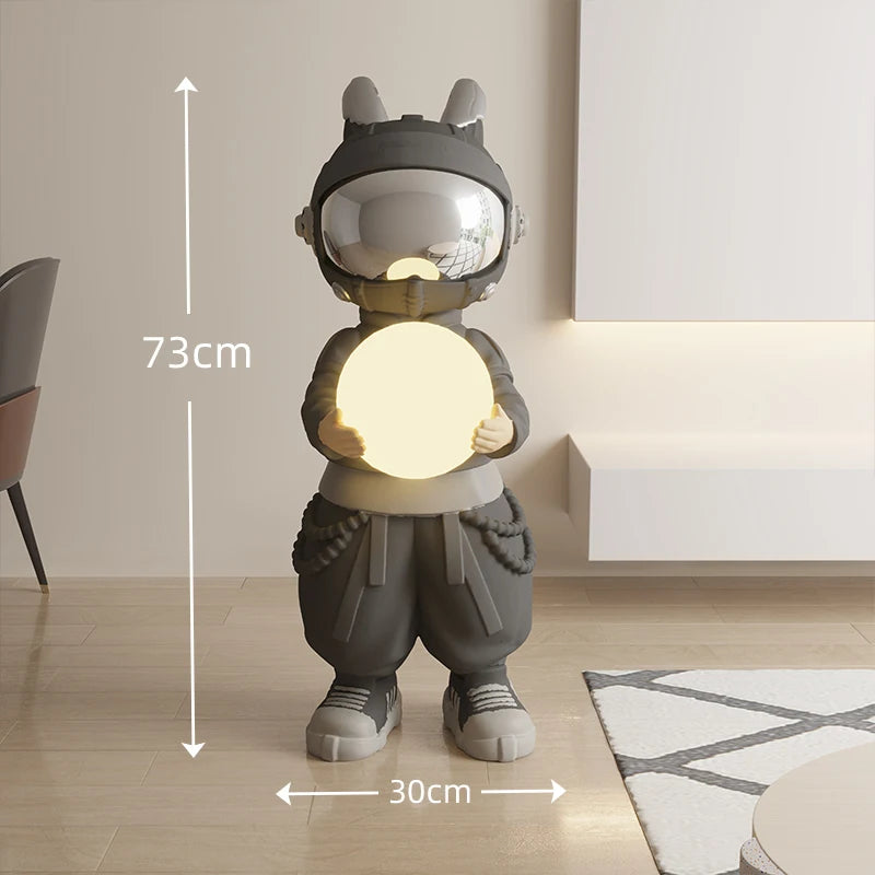 Spaceman Astronaut Figurines – Modern Home Décor Sculpture Set for Living Room & Shelf