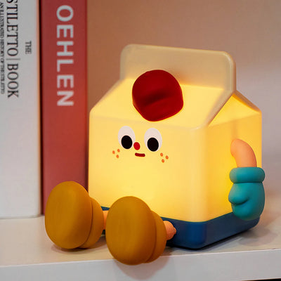 Milk Carton LED Atmosphere Light – Touch Switch USB Reading & Bedside Lamp
