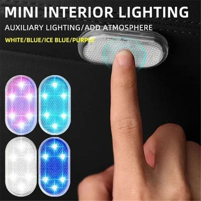 Rechargeable Car Interior Neon Wall Light USB shown as soft ambient home lighting