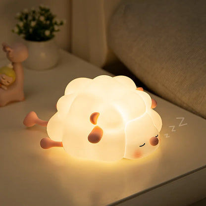 CozyGlow Sleeping Sheep USB Night Light