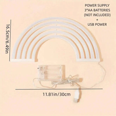1PC 30CM 11 Neon Wall Light Color-Changing shown as soft ambient home lighting