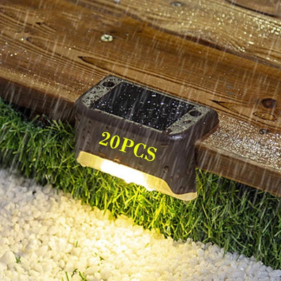 Solar Stair Step Outdoor Garden Light Color-Changing for outdoor garden lighting