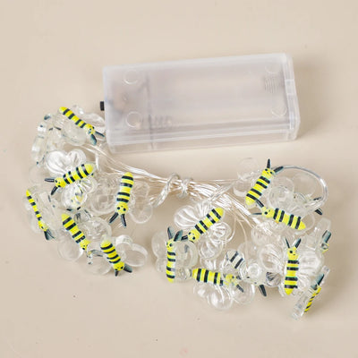 Bee Fairy String Lights – 2m 20 LED Bumble Bee Party Garland