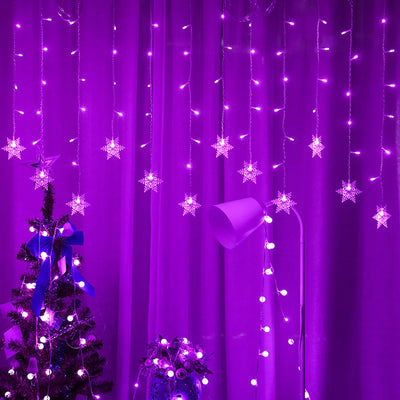 Window Curtain Fairy String Lights Touch Control Dimmable design detail view