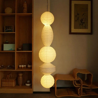 Noguchi Pendant Janpanese Ceiling Light design detail view