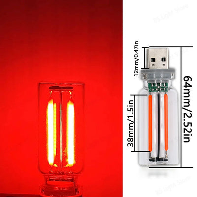 Retro Edison Dimmer Bedside Table Lamp Dimmable USB lifestyle product view
