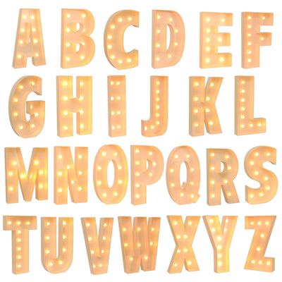 Giant LED Letter Light Frame Box – 91.5cm DIY Name Balloon Filling Box for Parties