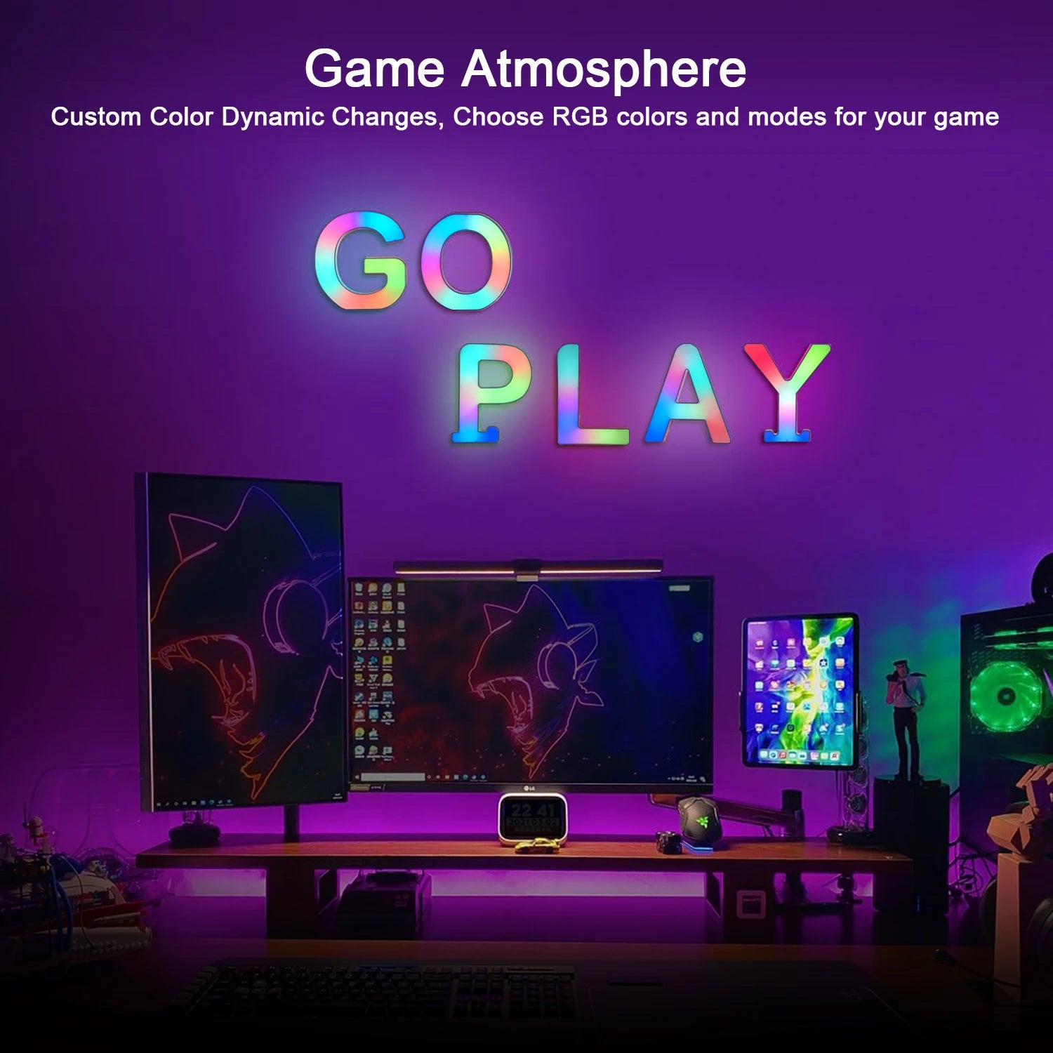 Smart LED Alphabet Letter Lights – App & Voice Controlled RGB Night Light for Bedroom Wall Décor