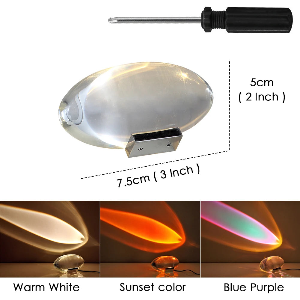 Egg Crystal Projector Night Light USB lifestyle product view