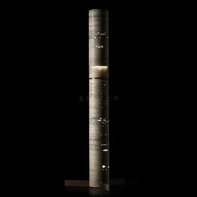 Italian Marble Column Floor Lamp – Designer LED Tall Stand Lamp for Living Room & Bedroom