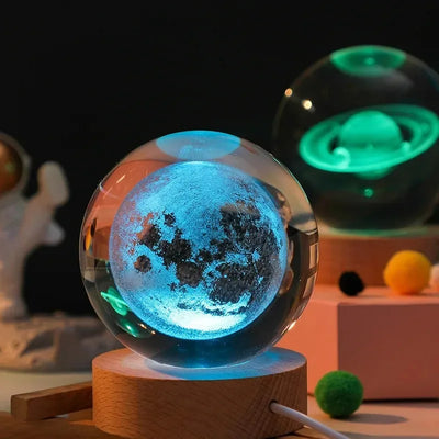 Crystal Projector Night Light USB Color-Changing alternate product view