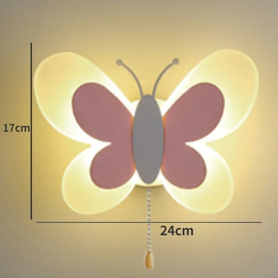 Butterfly Nordic Children Wall Light for nursery or kids room decor