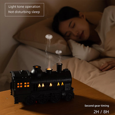 Vintage Train Nightlight & Humidifier with Remote Control