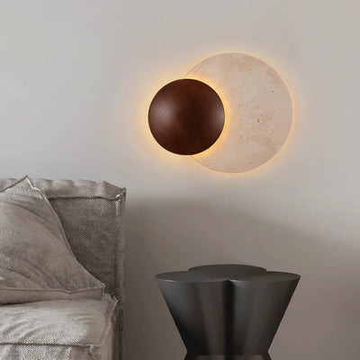 Soluna Travertine Wall Light
