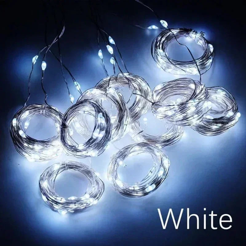 LED Curtain Fairy Lights – 8-Mode USB Holiday Window Garland