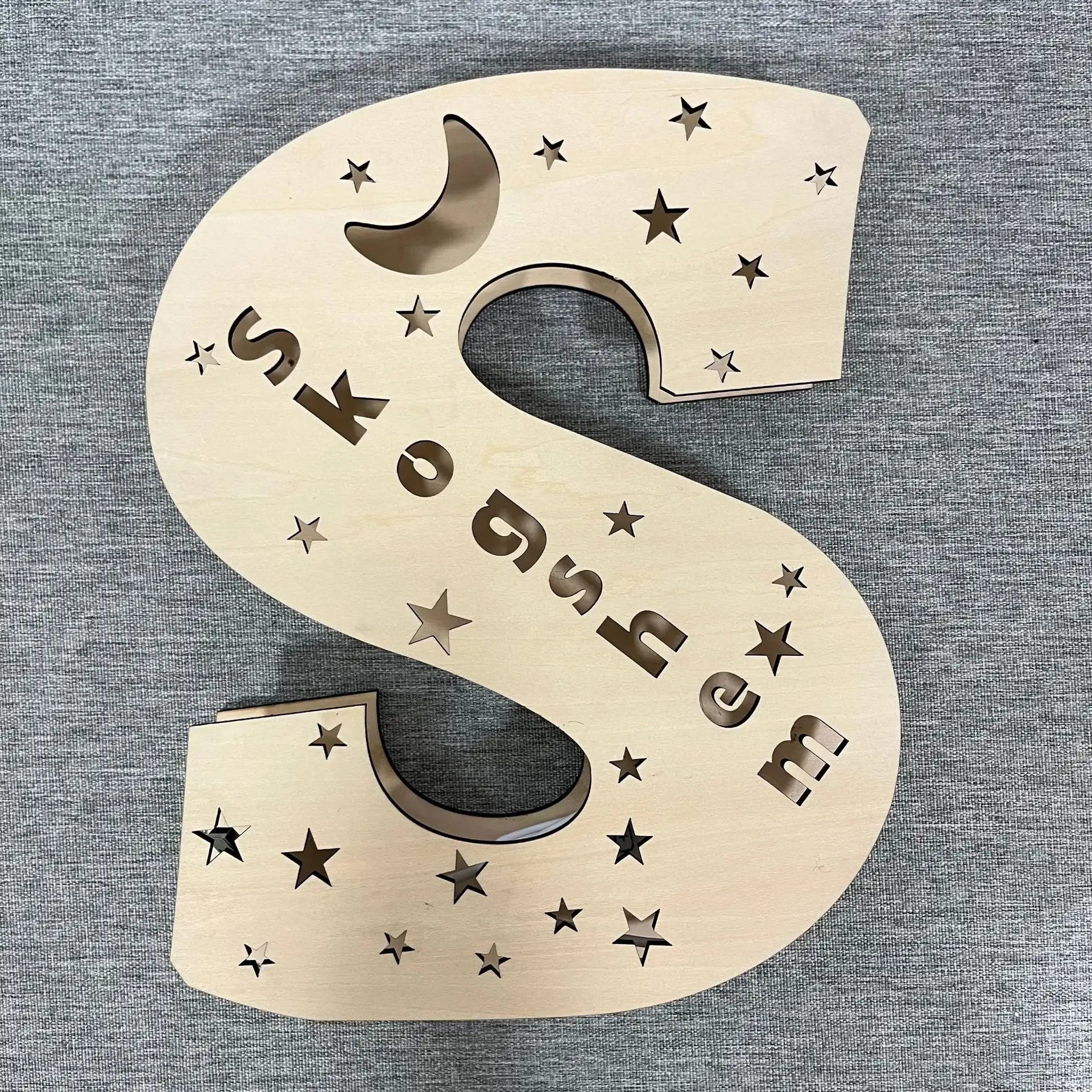 Custom Name LED Night Light – Personalised Star Wall Lamp for Bedroom, Nursery & Gift