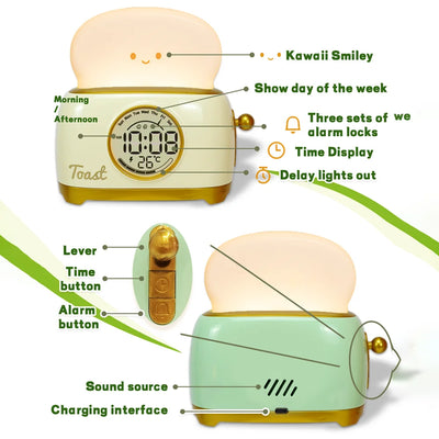 ToastiGlow Alarm Clock