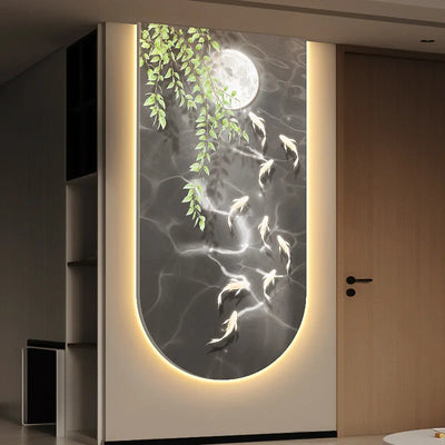 Landscape Fish Entrance Wall Light Dimmable alternate product view