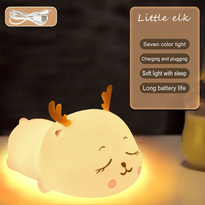Voice-Activated Rabbit Night Light – Clap-On Colour-Changing LED Kids Lamp